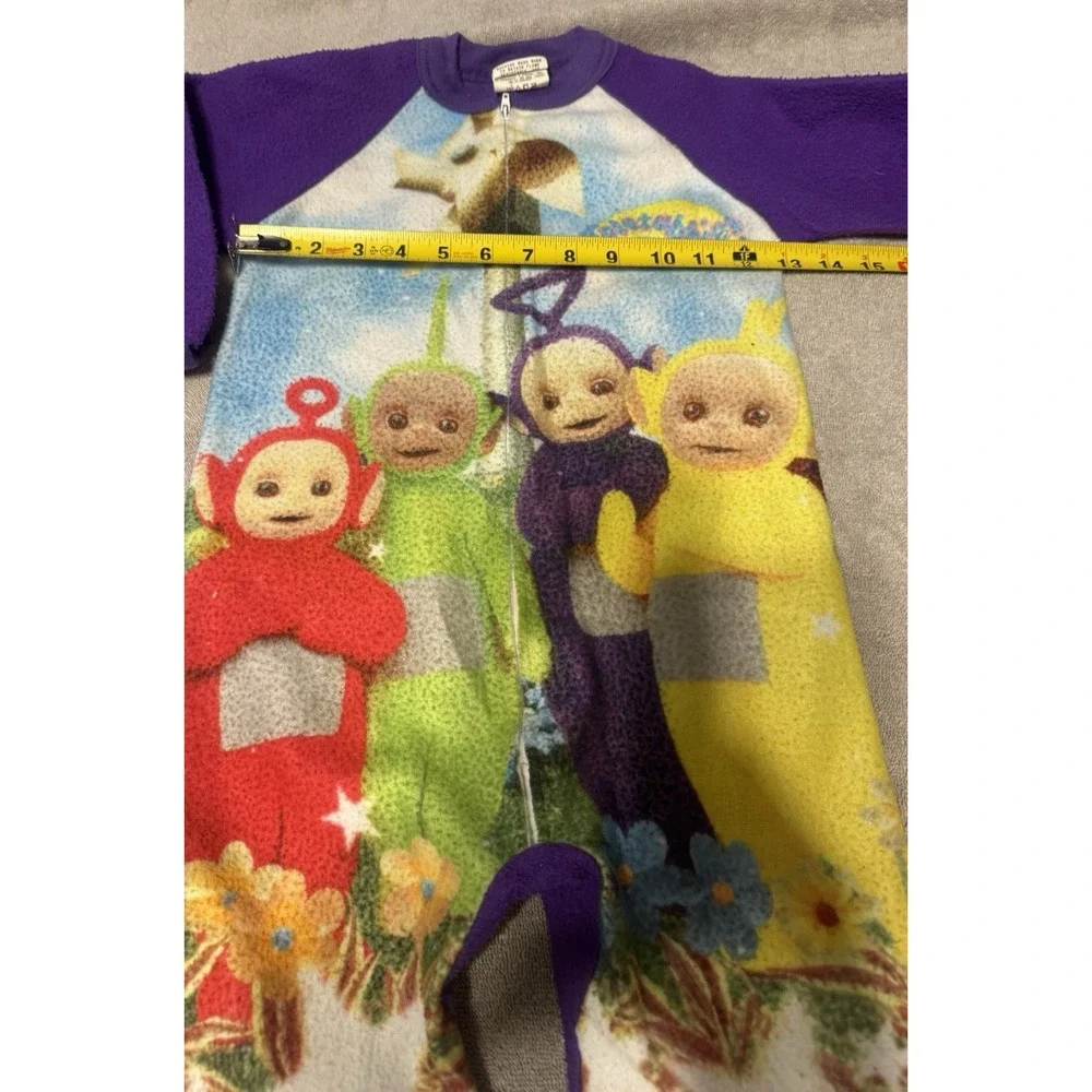 Vintage 1998 Ragdoll WORMSER Teletubbies One Piece Zip Sleeper Sz 5 Y2K RARE TH3